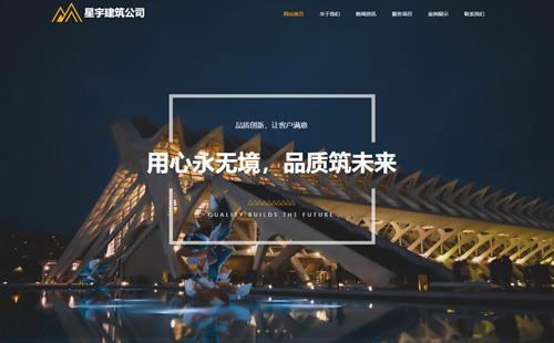 杭州黑羽網(wǎng)絡(luò)案例星宇建筑公司